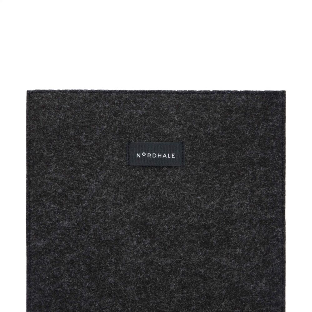 a black square with a name on it.