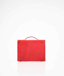 Briefcase No. 21 - Red sitting on a white background.