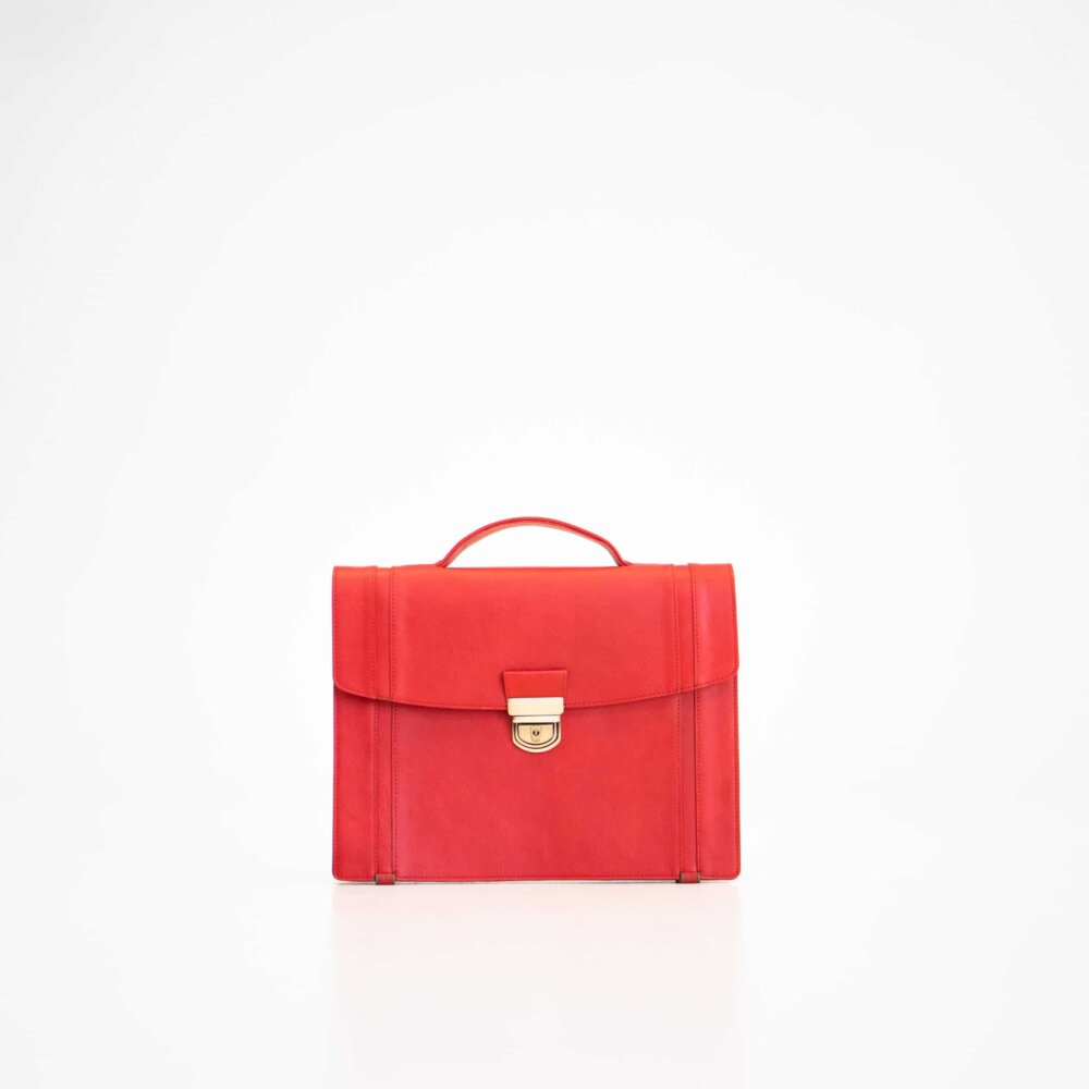 Briefcase No. 21 - Red on a white background.